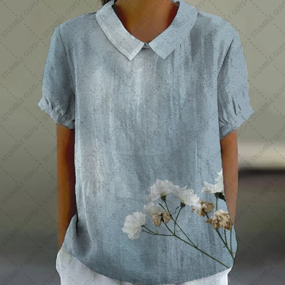 

Jacket T-shirt Retro Style Dresses for Women 2024 Shirts Summertime Traf More New Listing Woman puff sleeve Top