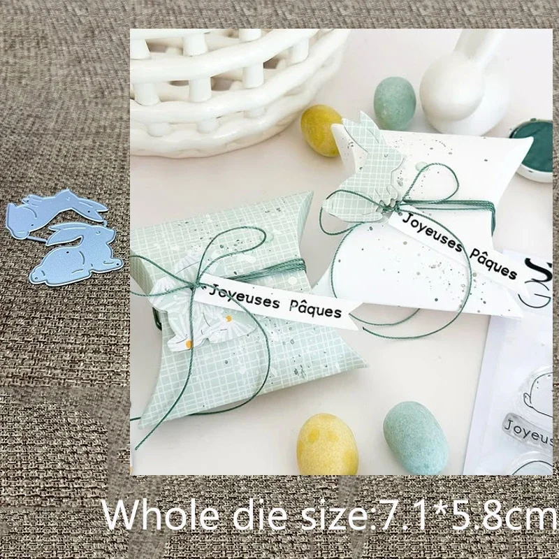 

Новый дизайн: металлическая вырубная форма-трафарет для скрапбукинга, вырубка в виде кролика, для альбомов, бумажных открыток, тиснения