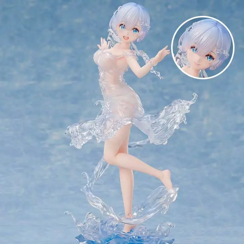 

Re Zero Rem Wedding Dress Figurine Interchangeable Face Pose PVC Anime Girl Statue Collectible Model Gift