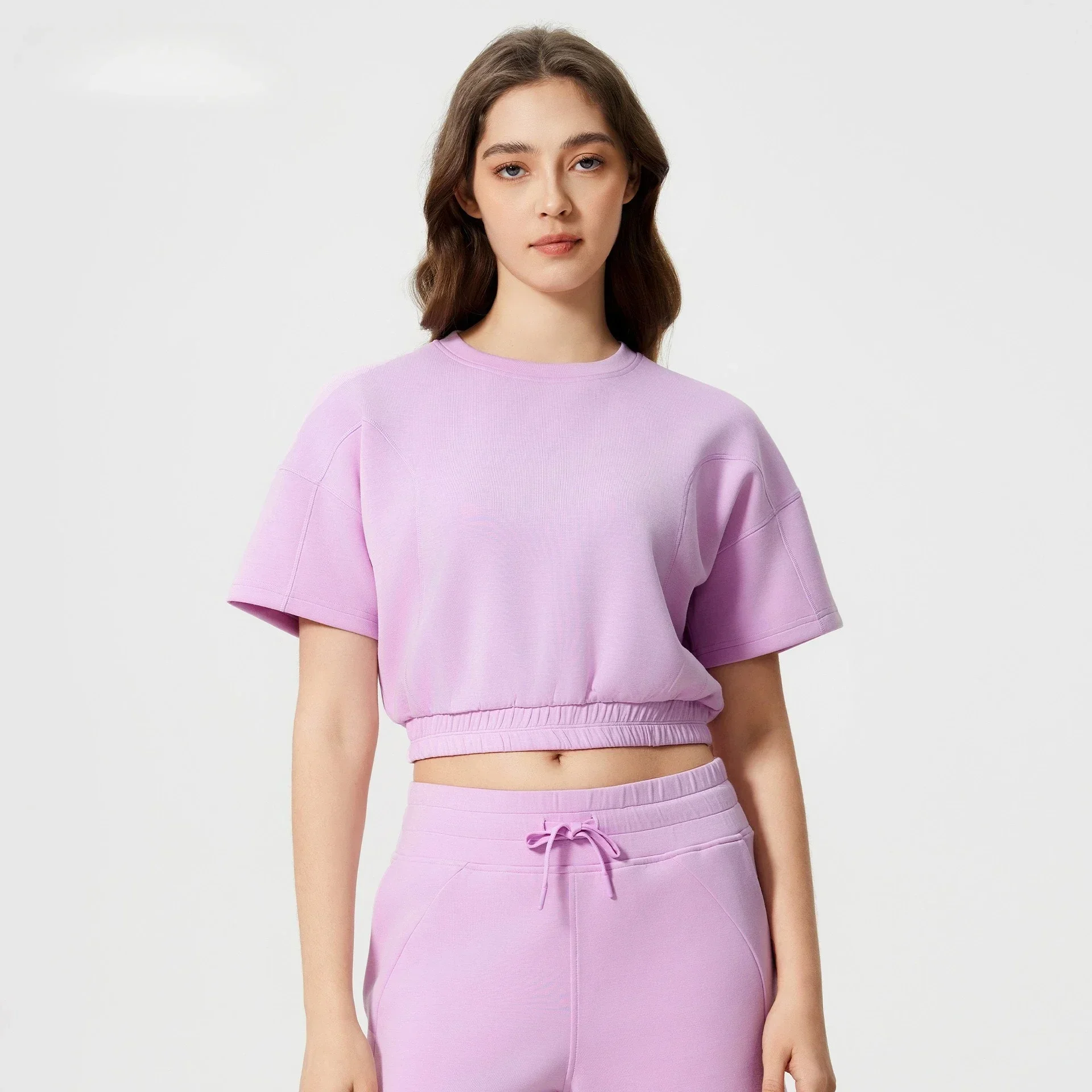 

Lemon Summer Relax Fit Crew Neck T Shirts Cotton Feel Basic Going Out Crop Tops Cozy Soft Women's Short Sleeve Shirts