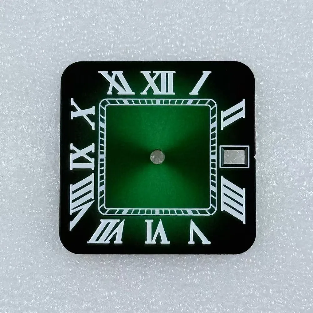 Quadrante quadrato NH35 da 27 mm per orologio meccanico con calendario romano modificato adatto al movimento NH35 nuovi colori multipli non luminosi