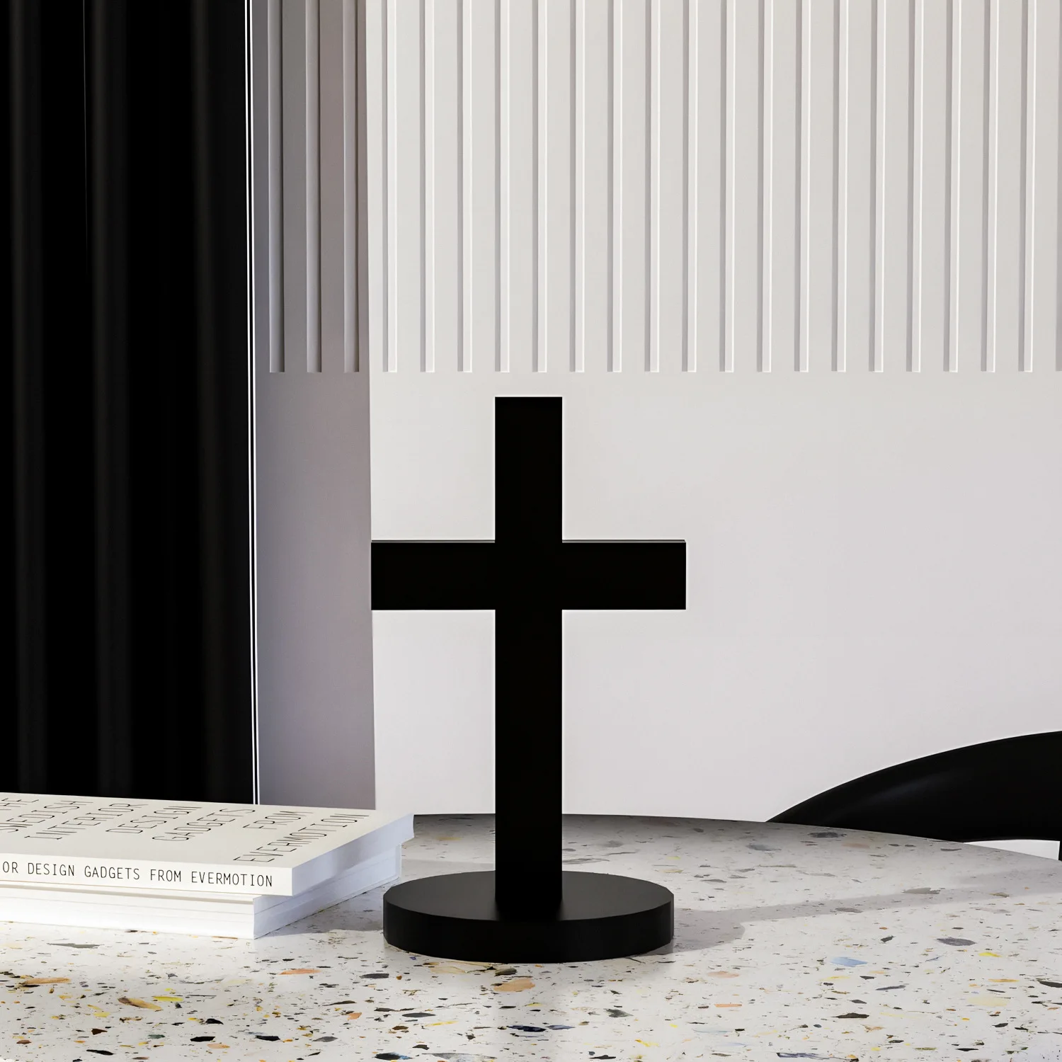 

Elegant Large Cross Resin Mold Silicone Standing With Base For Diy Epoxy Making Religious Home Decoration Durable Craft