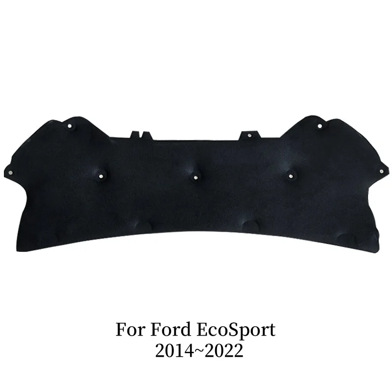لفورد EcoSport اكسسوارات B515 BK 2014 ~ 2022 غطاء السيارة وسادة الصوت عازلة للصوت غطاء مقاوم للحريق العزل الحراري حصيرة الملحقات