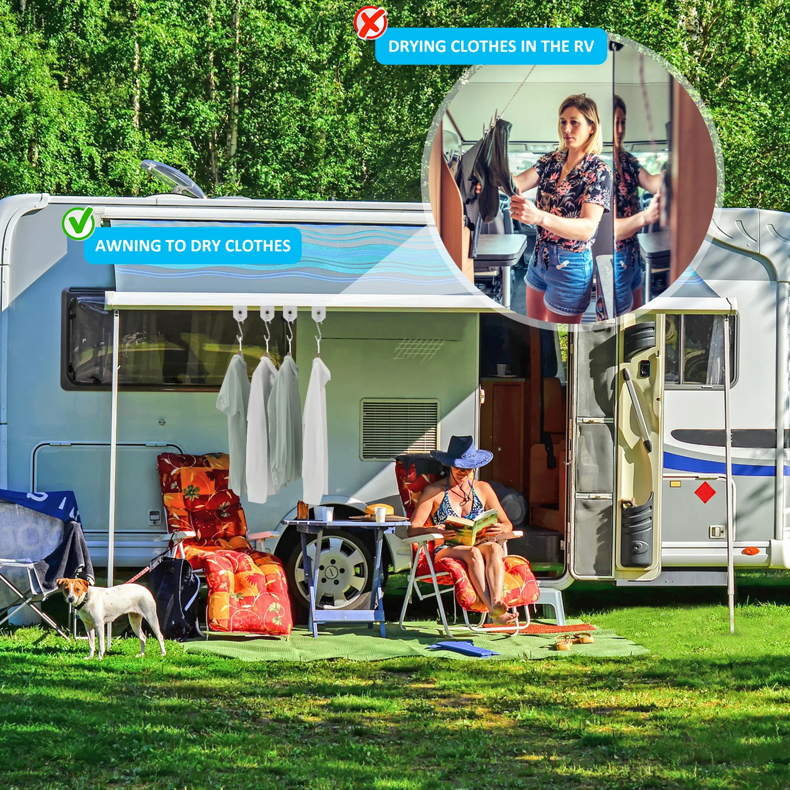 10 قطعة السنانير المظلة قوية ل RV S على شكل التخييم المظلة السنانير المعدنية ضوء الحفلات الشماعات القبعات في الهواء الطلق تخييم معلقة اكسسوارات #5