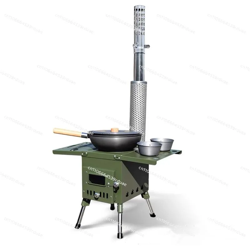 

Outdoor picnic multipurpose portable camping teppanyaki camping wood heating barbecue wood