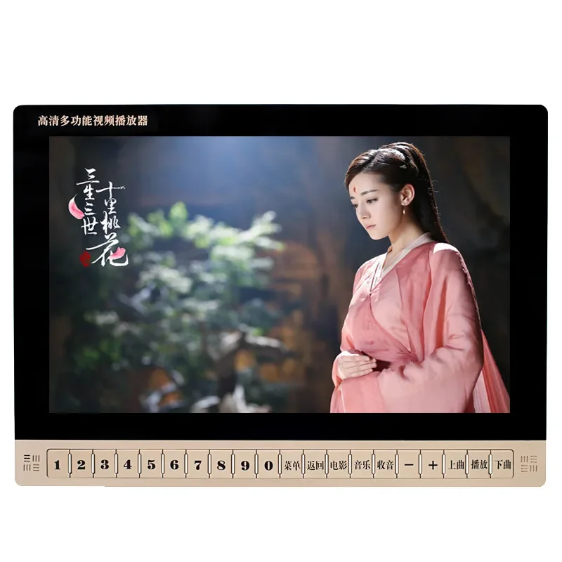 

19-дюймовый HD LCD-экран, цифровой мультимедийный портативный DVD/EVD/VCD/MP3-плеер с держателем, видеоплеер/USB, поддержка TF-карт, динамики, MP4