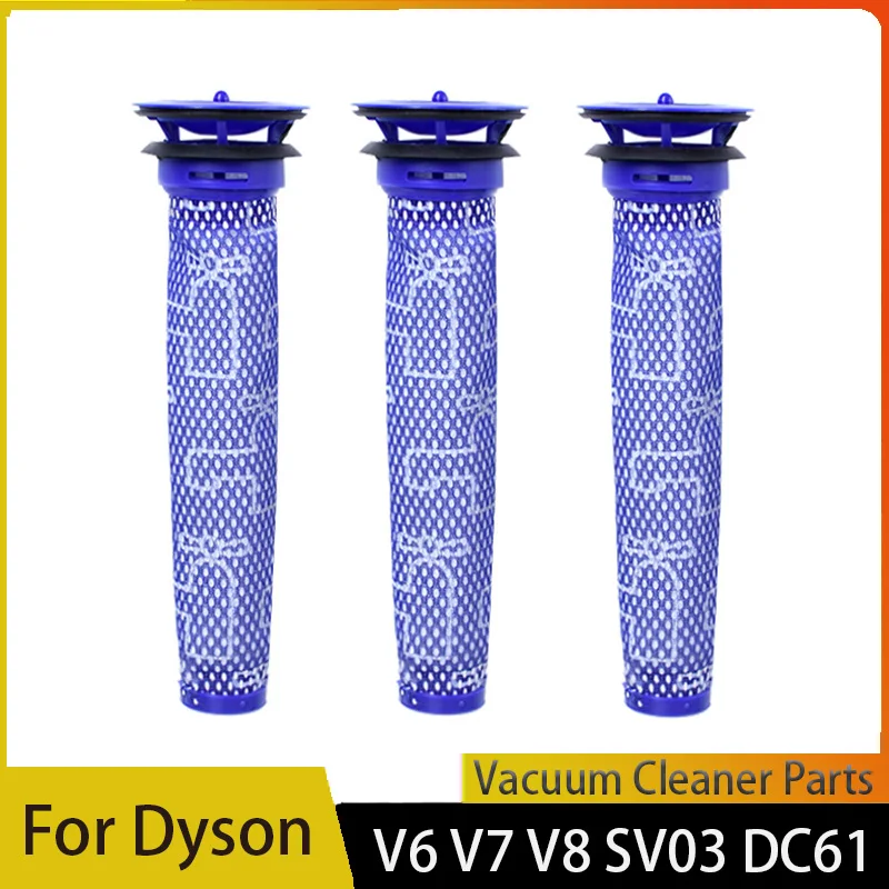 Hepa Pre-Filter For Dyson V6 V7 V8 DC62 DC61 DC58 DC59 DC74 SV03 Replaces Washable  HEPA Filter Cordless Vacuum Cleaner Parts