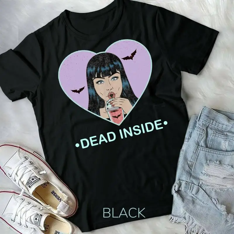 I m Dead Inside Vampire Girl Pastel Goth Yami Kawaii Unisex Form T shirt