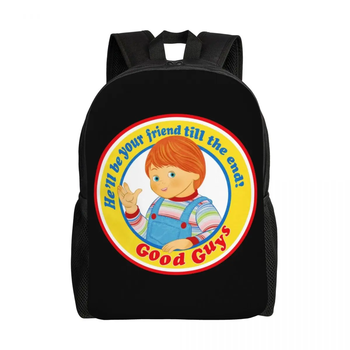 Vintage Chucky Child's Play Doll Travel Backpack Women Men School Laptop Bookbag Cartoon Good Guys College Student Daypack Bags