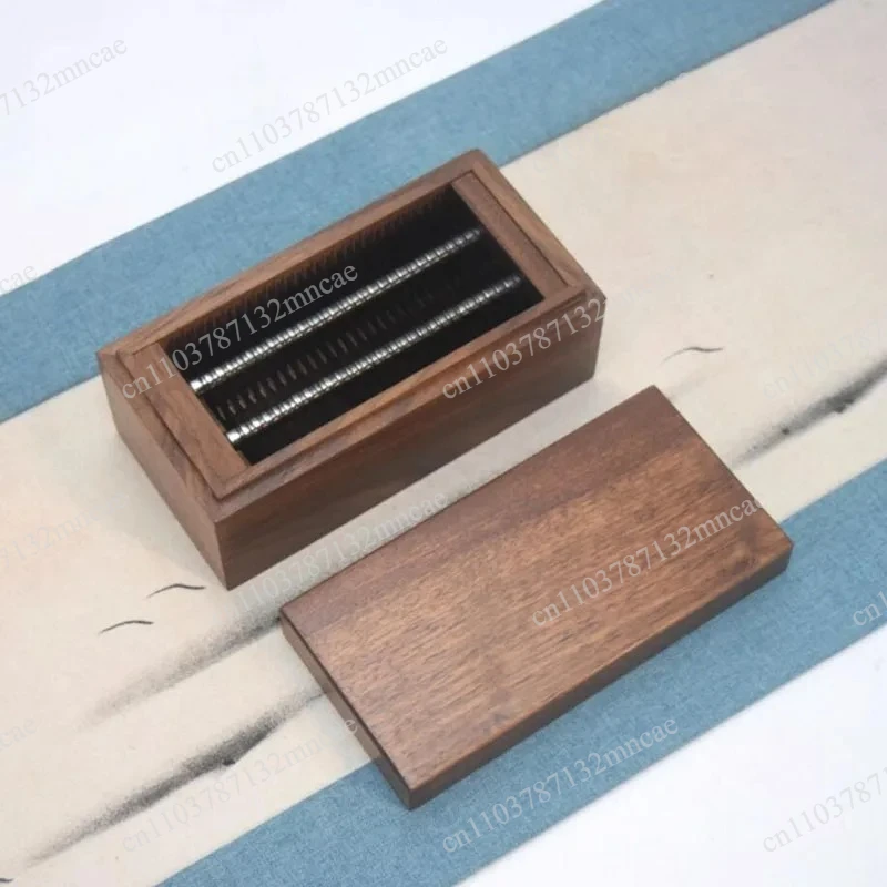 Black Walnut Sewing Chalk Knife Sharpener and Fine Grinder Precision sharpening tool for tailors and fashion designers