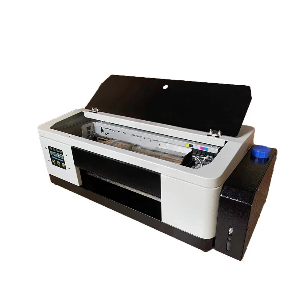 A3 DTF Printer With Direct Transfer Film For  L1800 R1390 White Powder Shaking DTF Printing Machine For Garment T-shirt Cus