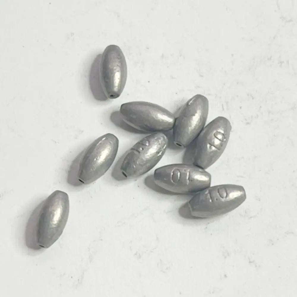 Poids en plomb pour la pêche à la carpe, matériel en forme d'olive, 0.4g-4g