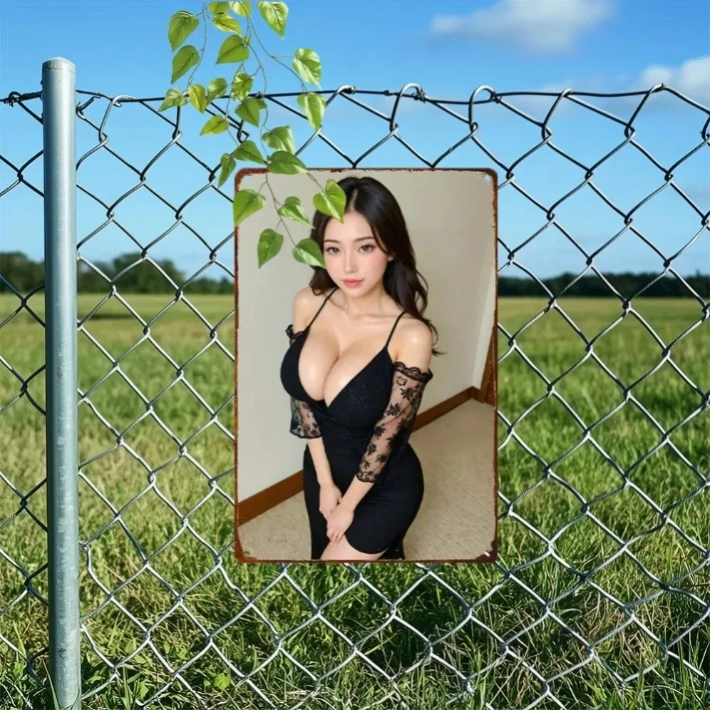 

Vintage Metal Wall Art Sign Retro Floral Decor 8x12 Inch Aluminum Plaque for Home Garage Man Cave Cafe