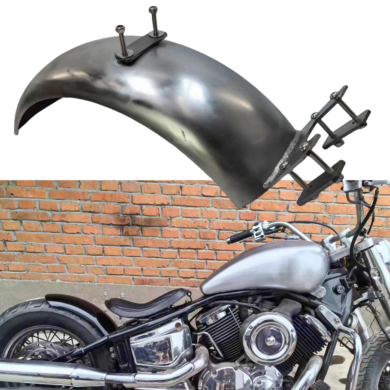 

For Yamaha Dragstar VStar 1100 XVS1100 V-Star-1100 Motorcycle Rear Fender Plate Mudguard Splash Guard Splasher Protector Cover