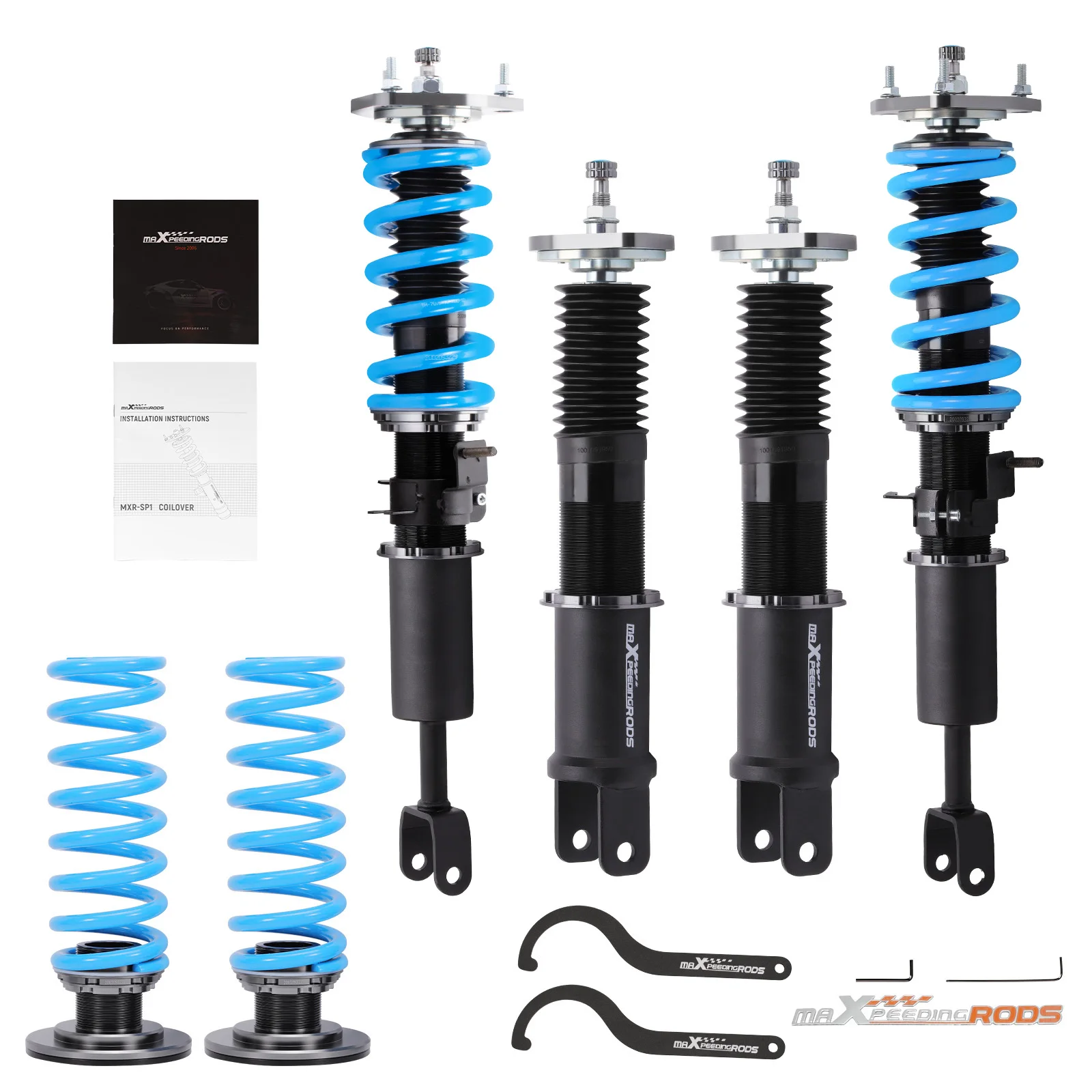 MaXpeedingrods 24 Click Damper Adjustable Coilovers For Nissan 350Z Z33 2003-2008 Infiniti G35 Shocks Struts