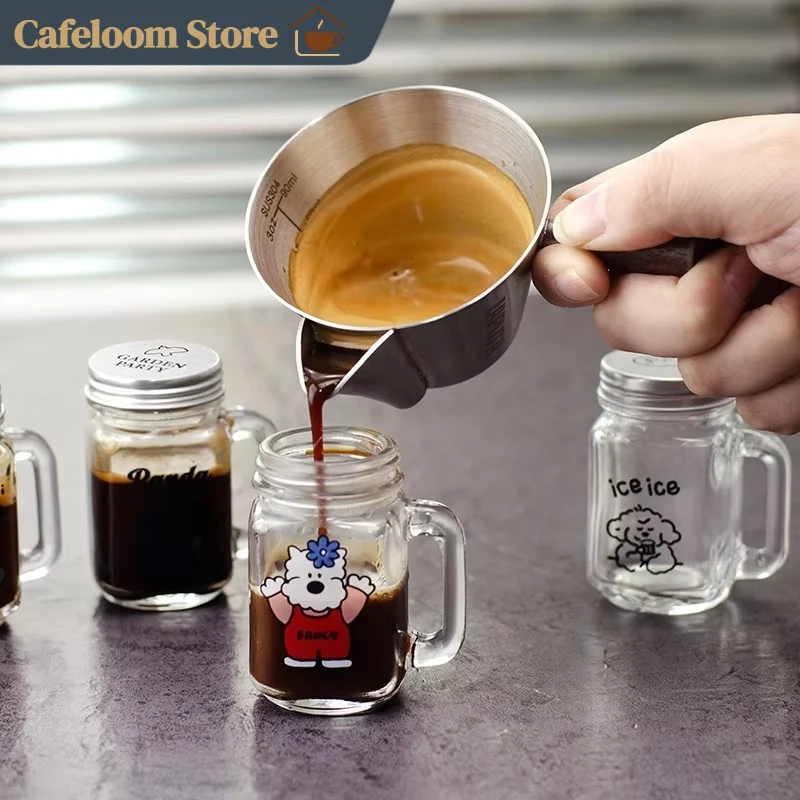 Laputa Coffee Crema Separator Filter Cup Stainless Steel Espresso Extraction Cup 90ml Oil Filter Cup For Home Coffee Barista