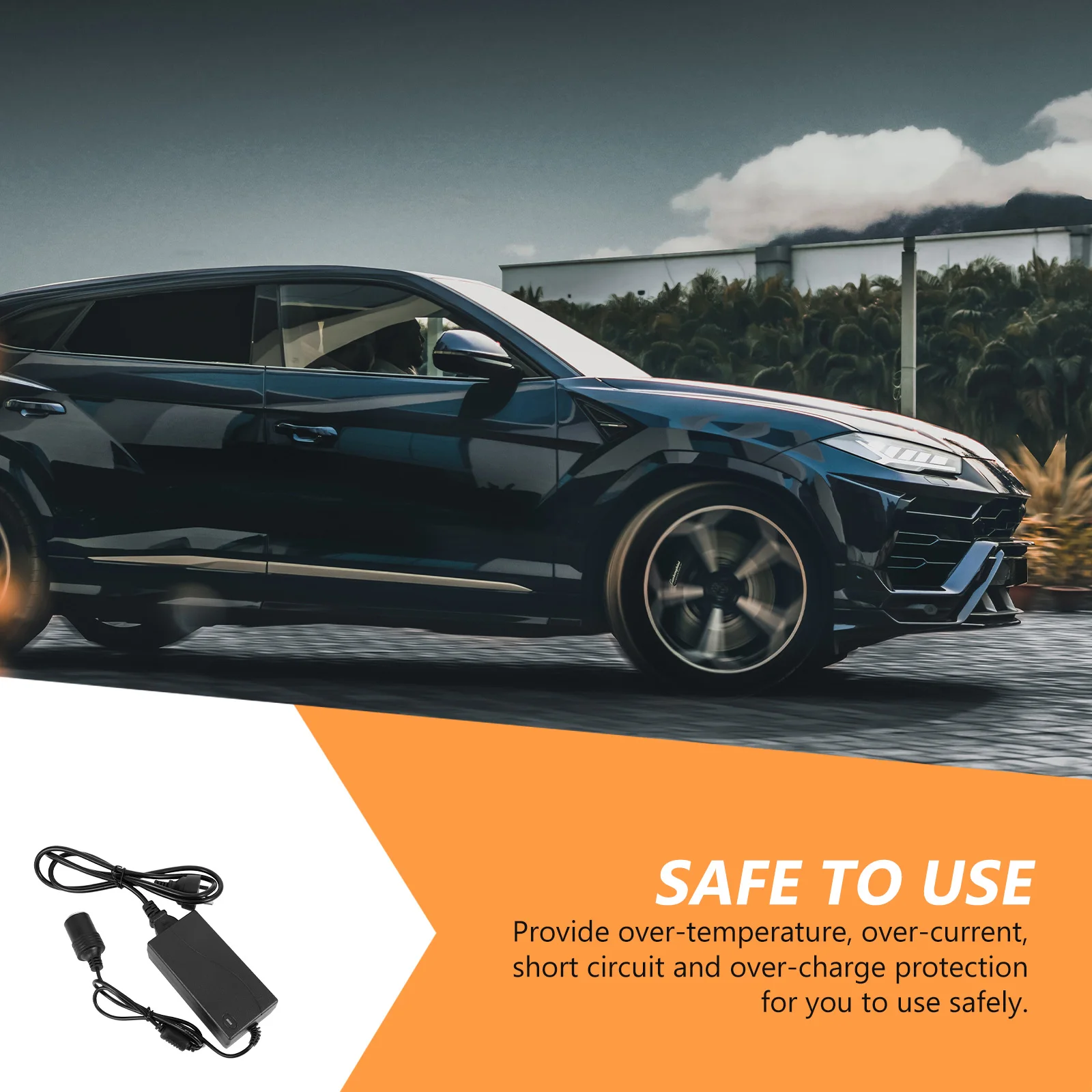 

Universal Power Converter Auto Household Vehicle Adapter Inverter Car Plug 3D Printer Router Subwoofer Amplifier Durable Plastic