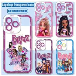 Cute Cartoon Bratzs Doll Phone Case For Xiaomi Redmi Note 13 12 12C 11 10 10C 10s 9 9s 9T 9C 8 7 Pro Max 4G 5G Transparent Cover
