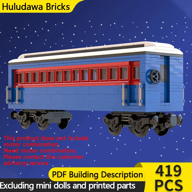 

City Car Model MOC Building Bricks Express Passenger Carriage Modular Technology Gifts Holiday Assemble Children Toys Suit