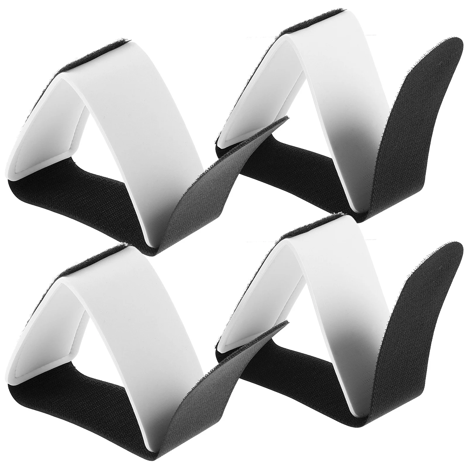 4Pcs Snowboard Fixing Straps Portable Nylon Ski Fastener Straps Adjustable Ski Carrying Bands Outdoor Skiing Gear