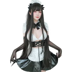 Anime Maid Cosplay Costume Women Sexy Leather Maid Dress Bunny Girl Sexy Cute Maid Uniform Suit Halloween Carnival Partt Clothes