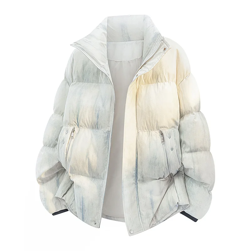 

Stand Collar Cotton Jacket Wind-Resistant Top Quality Outwear Thickened Warm Men Clothing Fashion Casual Style Roupas Masculinas