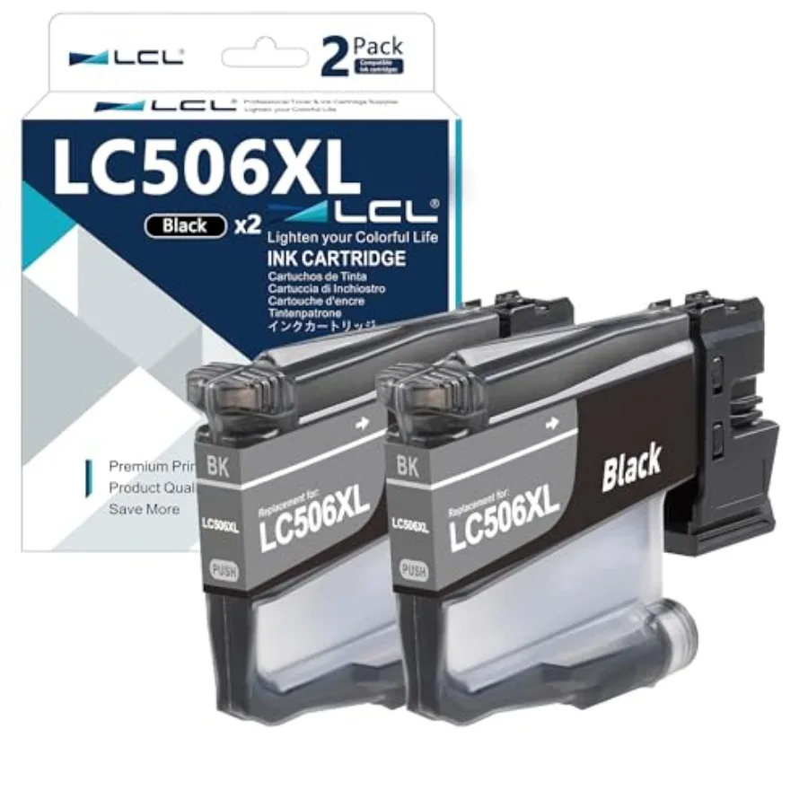 

Черный чернильный картридж LC506XL повышенной емкости, пигментный, замена для Brother LC506 LC506XL LC506BK LC506XLBK для INKvestment MFC-J435