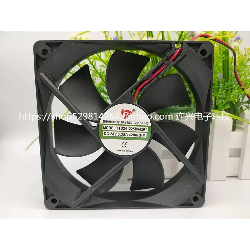 for Yingtian YTD241225B04201 24V 0.38A Exhaust Cooling Fan for Shearing Leopard ZX7-400T Welding Machine