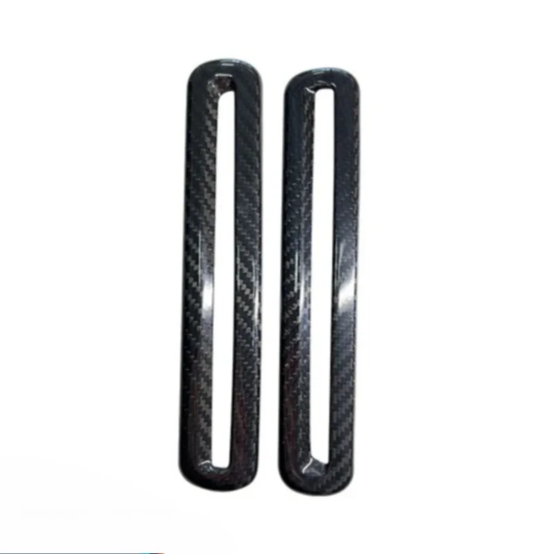 

For Dodge Challenger Real Dry Carbon Fiber Side Window Air Vent Decorative Bezel Anti-Collision cover 2015+ Interior Accessories