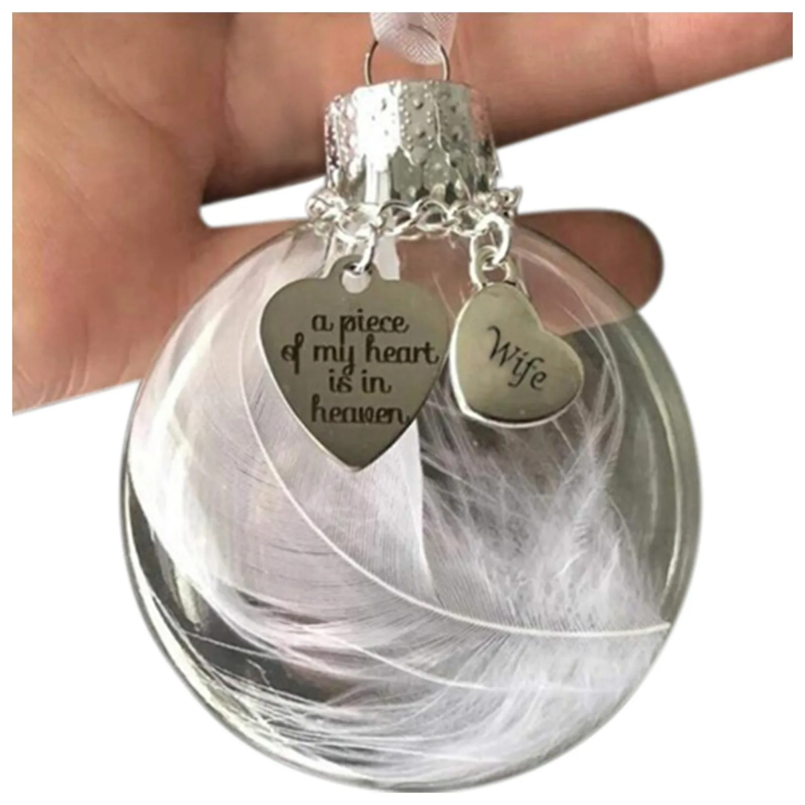 Christmas Ball Hanging Ornament, Pendant for Decorations, I Have An Angel in Heaven Memorial, Home Decor, 2024