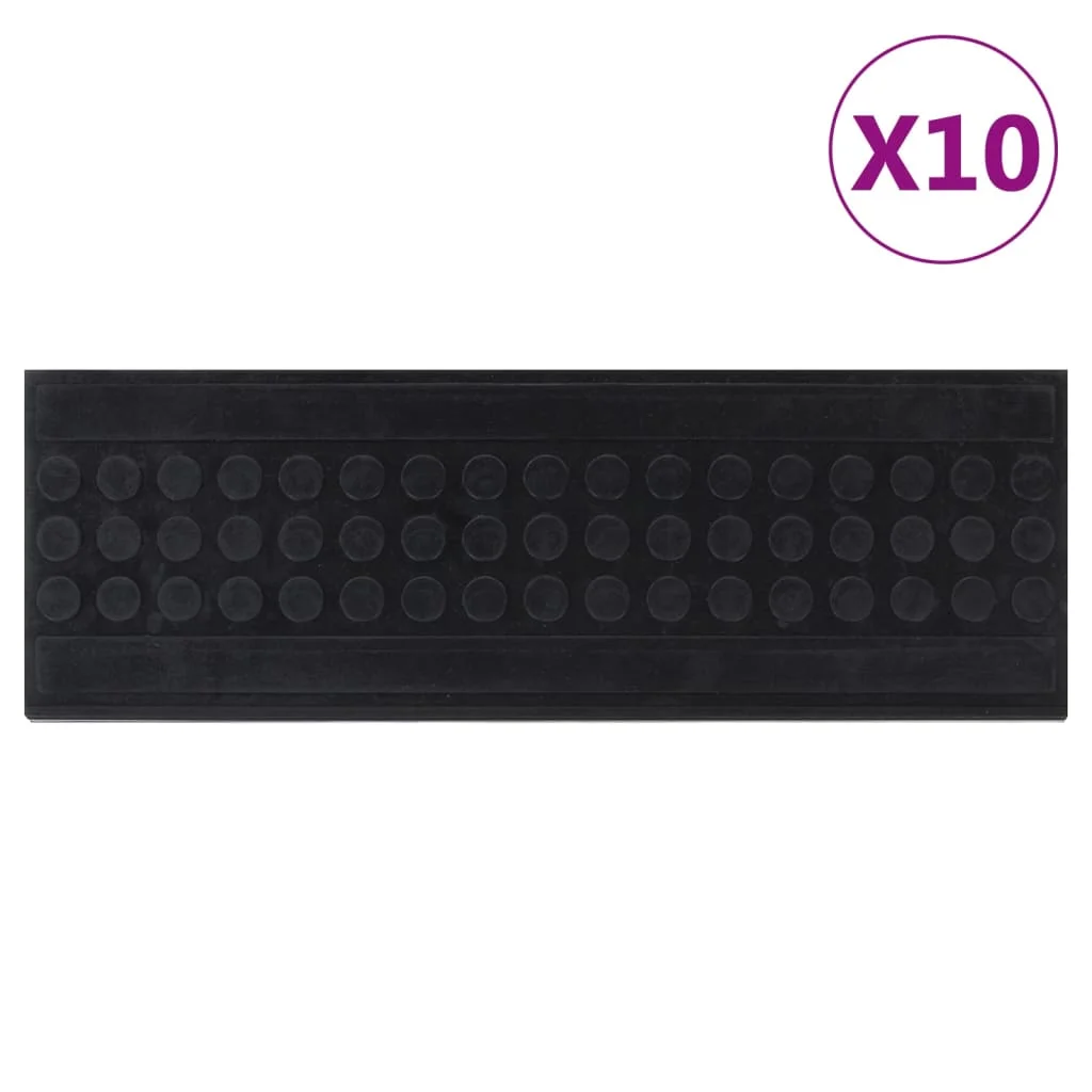 Treppenmatte 10 Stück 25 x 75 cm Gummi-Treppenteppiche Heimtextilien Anti-Rutsch-Teppiche