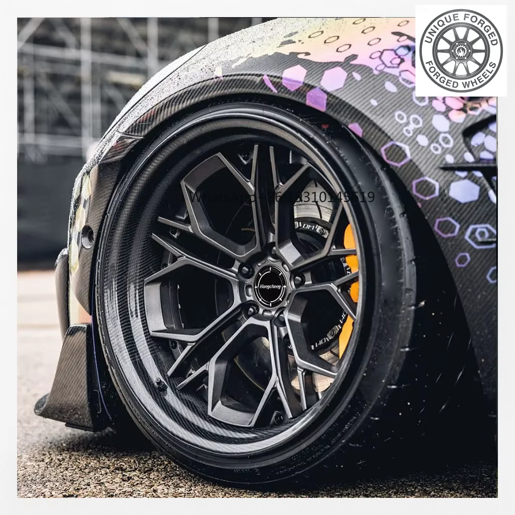 

26 Style Carbon Fiber 2-Piece Custom Forged Alloy Wheel Rim 18 19 20 21 22 Inch 5×112 5×120 5×114.3 For Ferrari For BMW For Pors