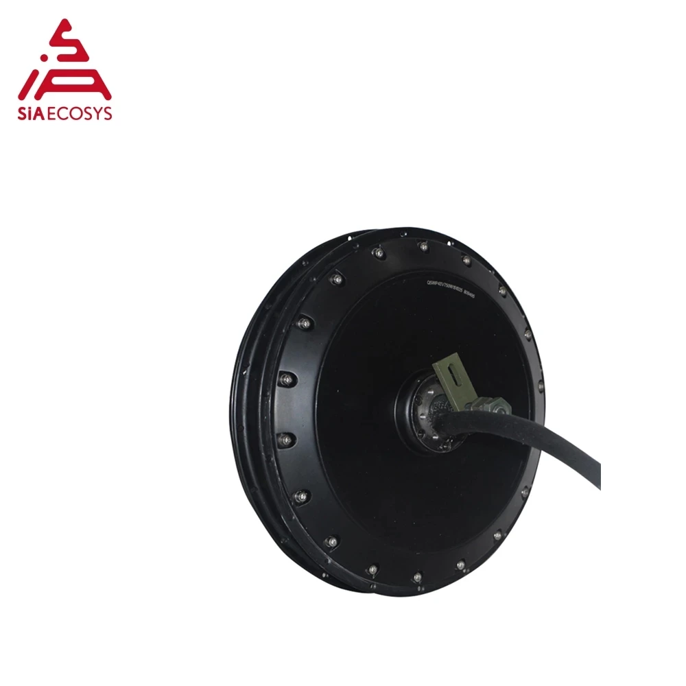 QSMotor 273 V3 Electric Spoke Hub Motor Rated 4000W Peak 8000W 100KPH with SVMC72200 Sine Wave Controller for Electric Motorcyle