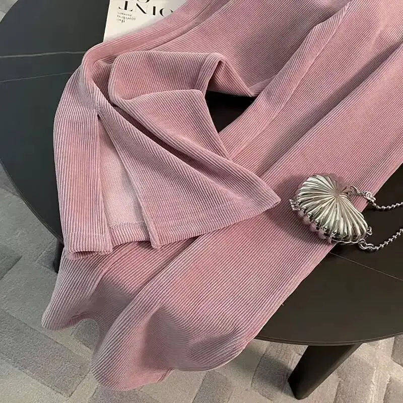 Corea Chic reducción de edad traje con cordones Sudadera con capucha estilo occidental Casual ventilación cintura alta pantalones de pierna ancha conjunto dulce pantalón