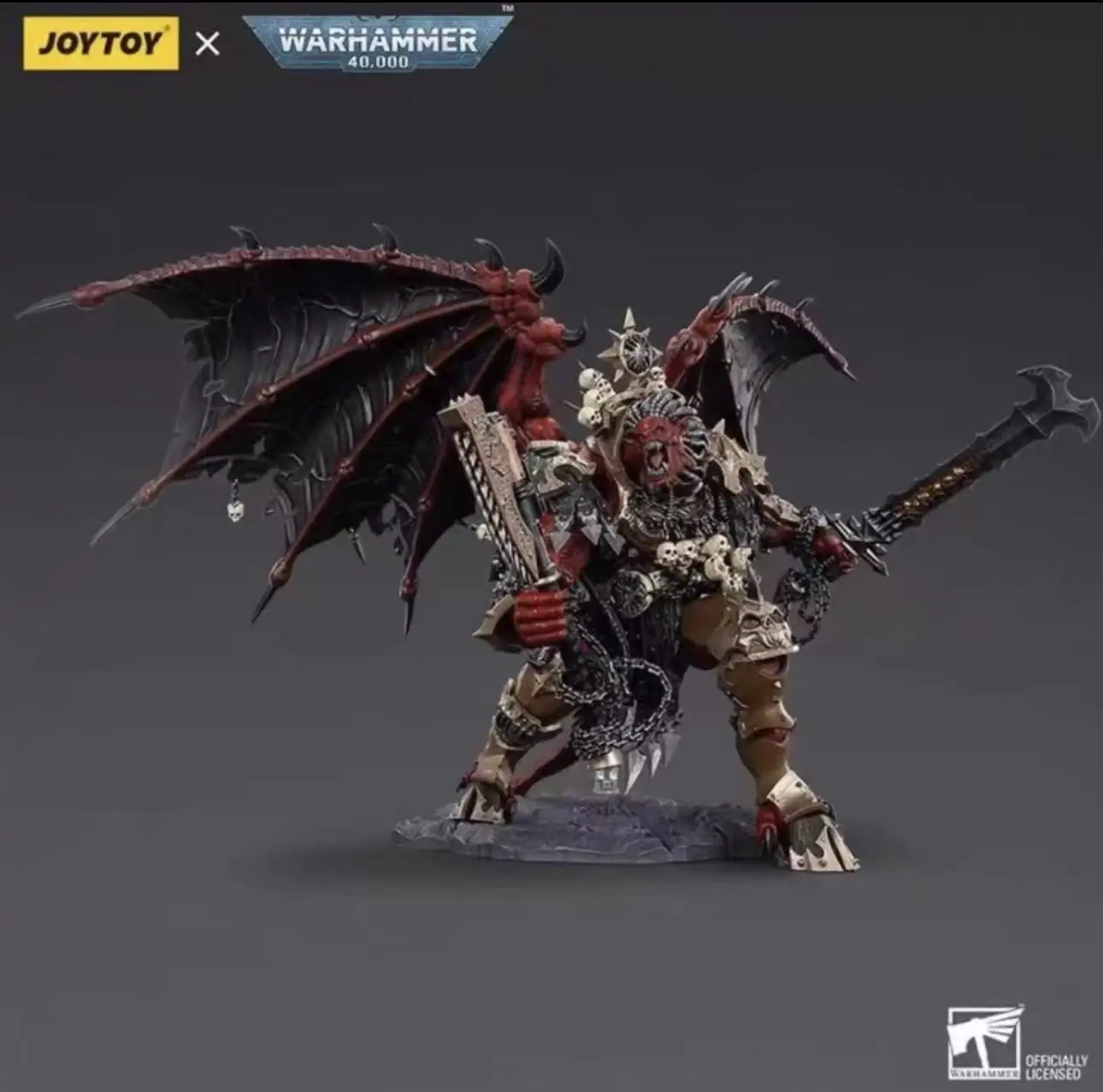 JOYTOY Dark Source Warhammer 40K World Eaters - Angron، Daemon Primarch (1/18 مقياس)