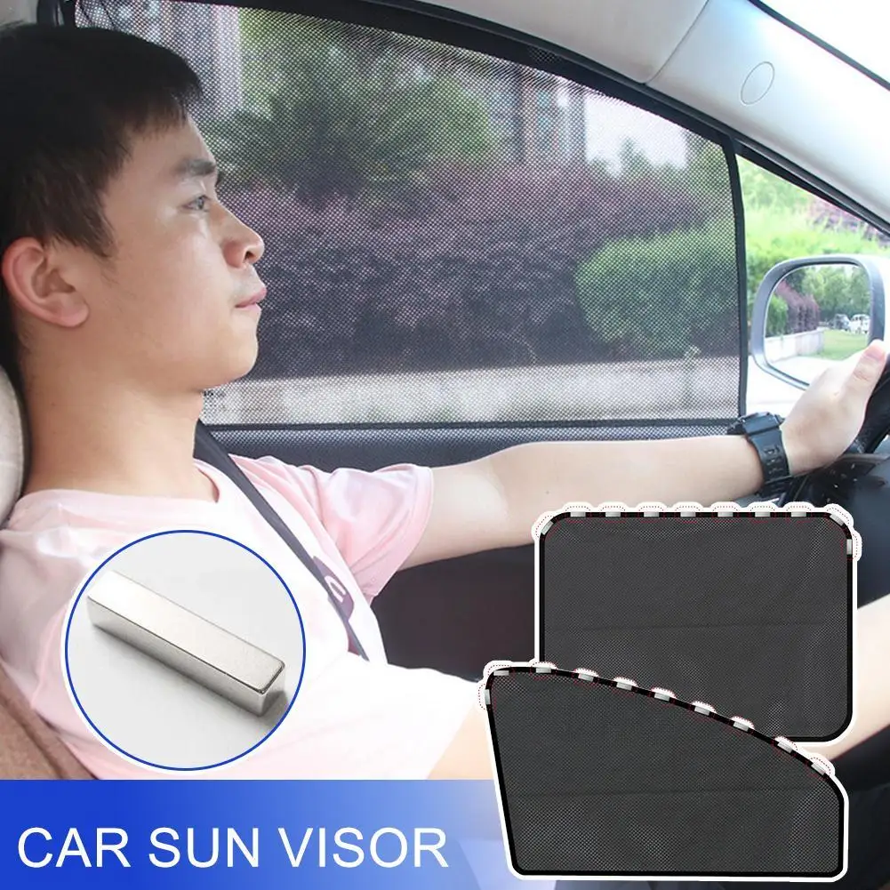 Magnetic Car Sun Shade UV Protection Car Window Sunshade Side Window Summer Protection Window Film Mesh Sun Visor