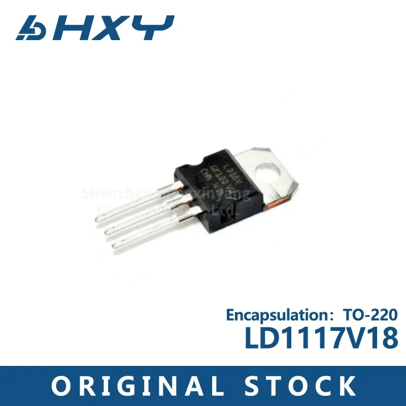 10pcs /   LD1117V18 LD18V LD1117 800mA TO-220 voltage regulator IC triode integrated circuit