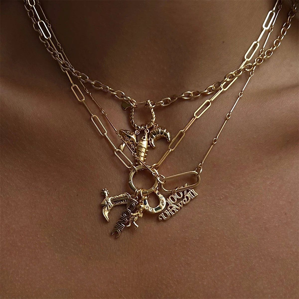 

Summer boots, bread, zircon DIY pendant accessories, gold-plated color preservation women's gift