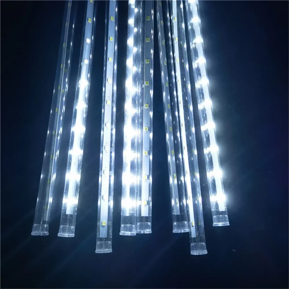 8 أنابيب النيزك دش المطر أضواء USB Powere مقاوم للماء 30 سنتيمتر LED سلسلة أضواء أضواء ديكور حديقة شجرة حفل زفاف الديكور