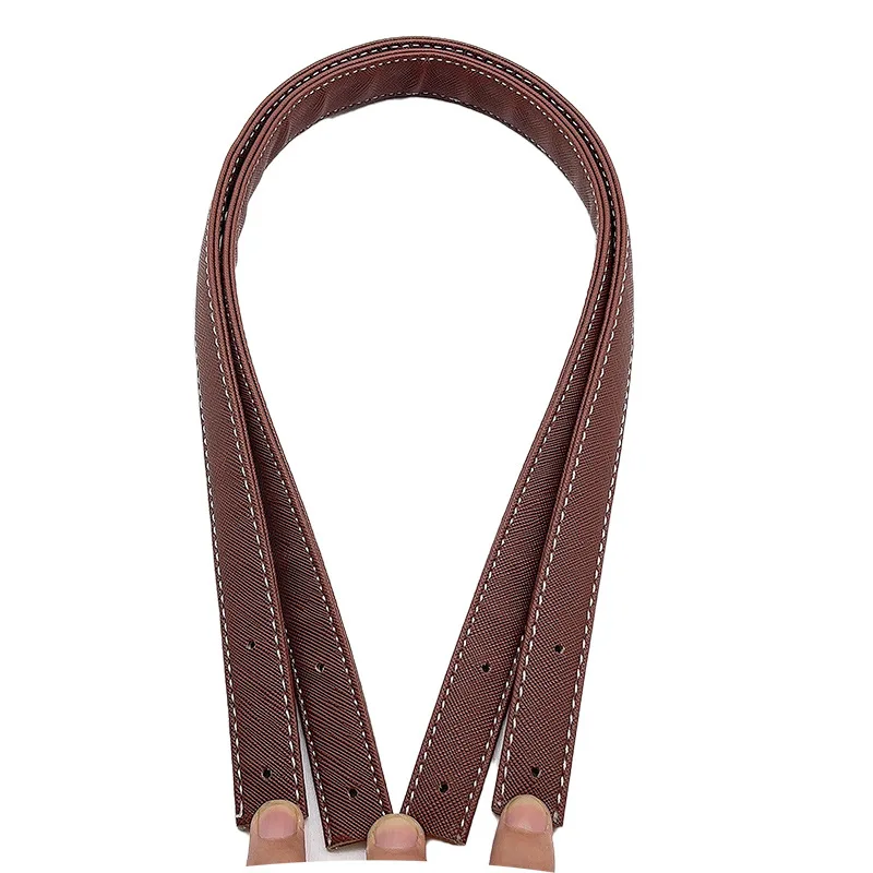 2Pcs Bag Belt Detachable PU Leather Handle Lady Shoulder Bag DIY Replacement Accessories Handbag Band Handle Strap Band