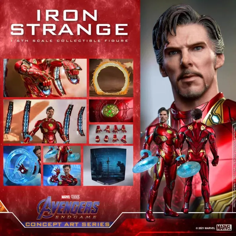 

Original Hot Toys MARVEL AVENGERS ENDGAME CONCEPT ART SERIES IRON STRANGE Anime Figure Toys Models Collection