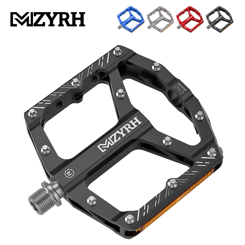 Reflective Mountain Bike Pedals 3 Bearings Road Bicycle Pedal Non-Slip Aluminum Alloy MTB Pedals Waterproof Bicycle Accessories