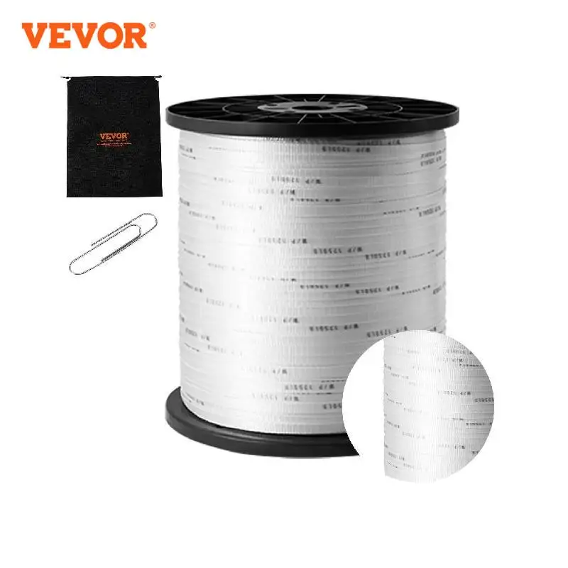 

VEVOR Polyester Pull Tape Mule Flat Rope Printed Webbing Cable Pulling Tape for Packaging Gardening Electrical Conduit Work