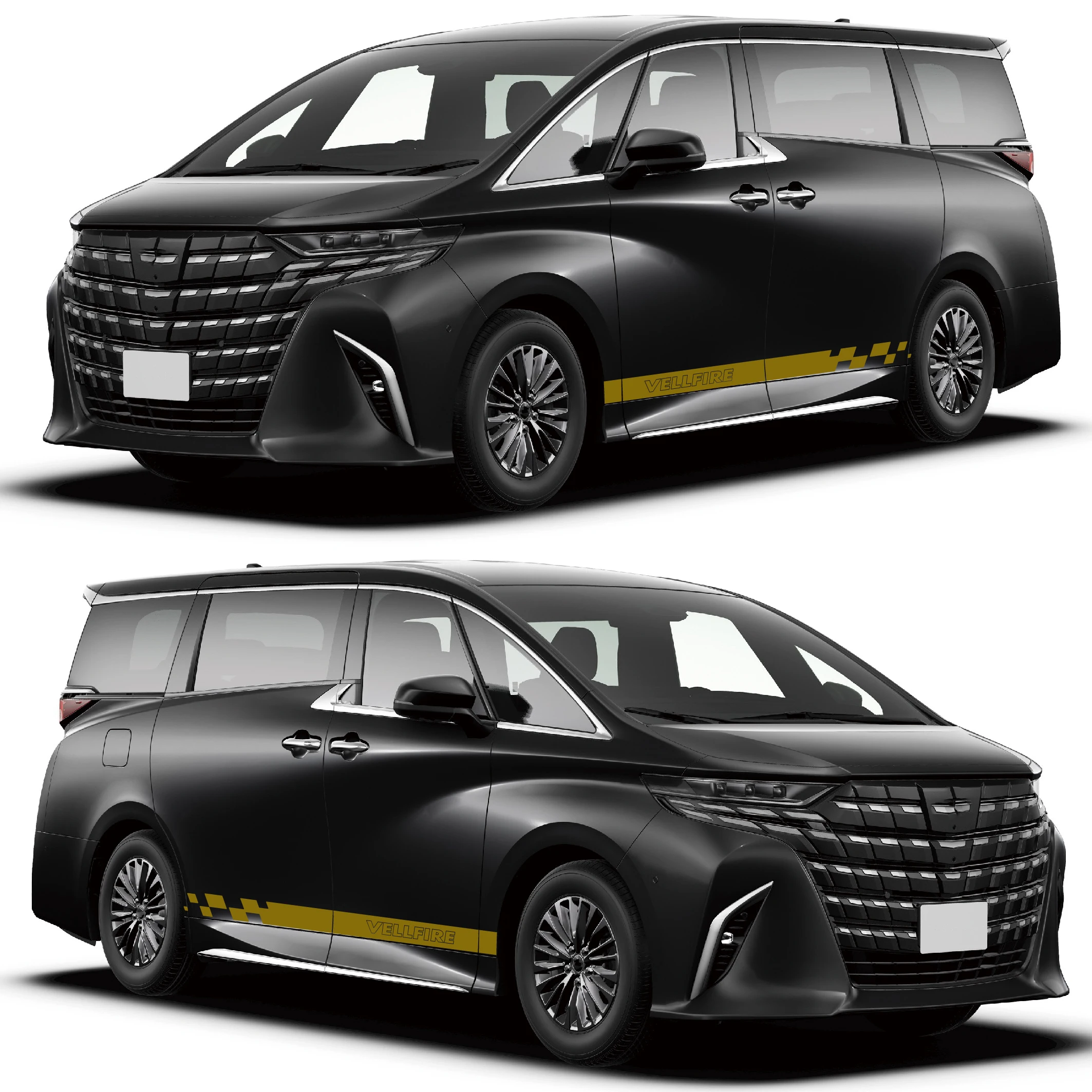 

Car Stickers For Toyota Alphard Vellfire MVP Van Camper Graphic Stripes Sport Style Cover Vinyl Decals Tuning Auto Accessories