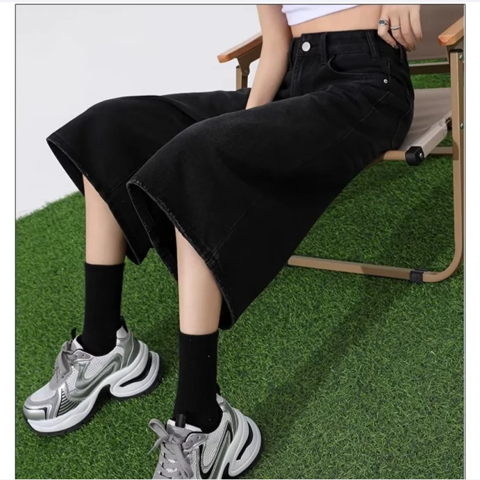 

Женские модные джинсовые шорты длиной до колена с низкой талией, эластичные джинсовые шорты, мешковатые джинсы-карго Y2K, винтажная уличная одежда