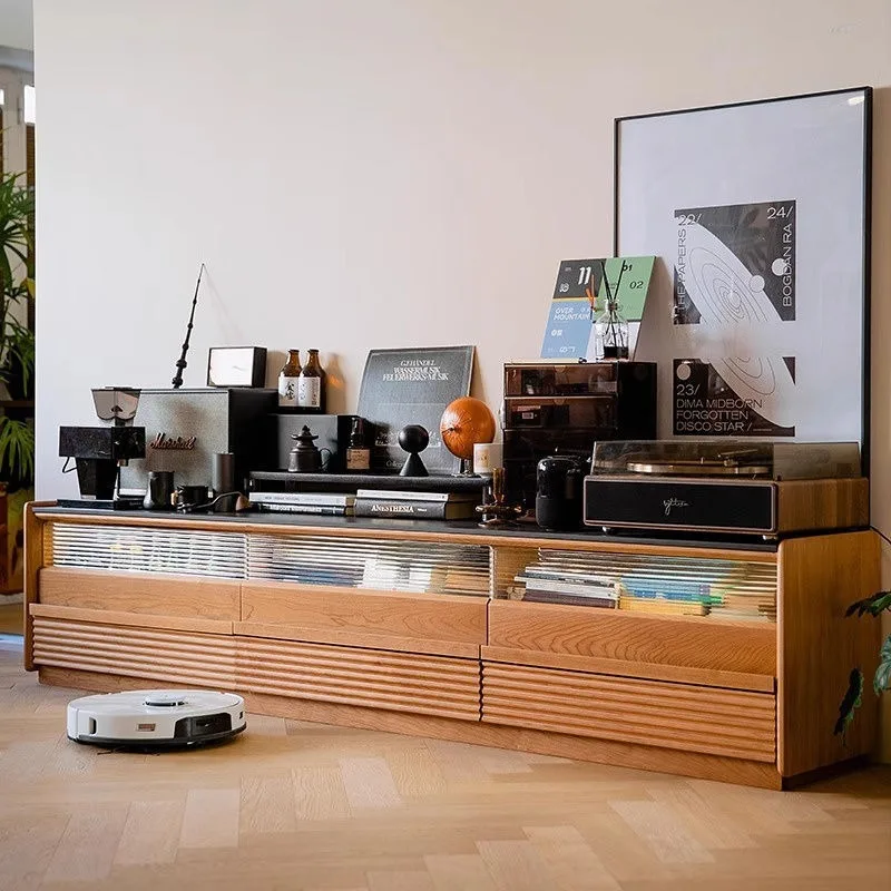 

Solid wood TV stand home living room simple TV stand