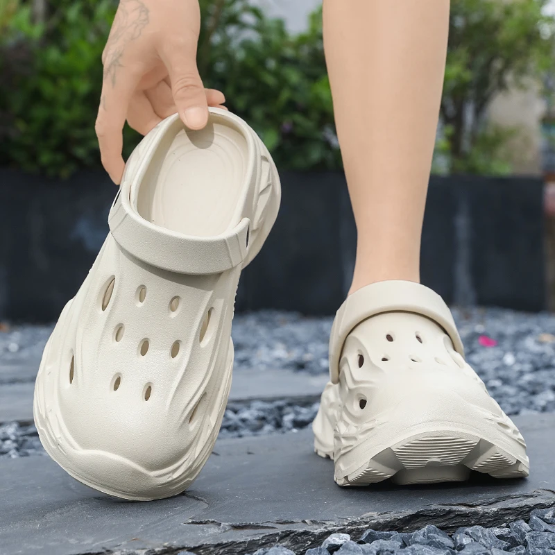 Sommer-Oberbekleidung für Herren und Damen, rutschfeste, geruchshemmende Zehensandalen mit dicker Sohle für Paare, lässige Strandpantoffeln – Detail 2
