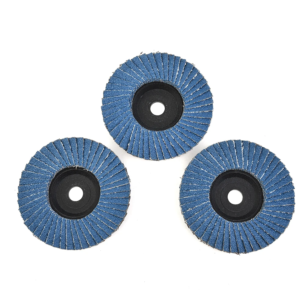 3 Inch Grinding Wheel Blue Spare 3pcs Flap Discs For Angle Grinder Sanding Discs Wood Cutting New High Quality