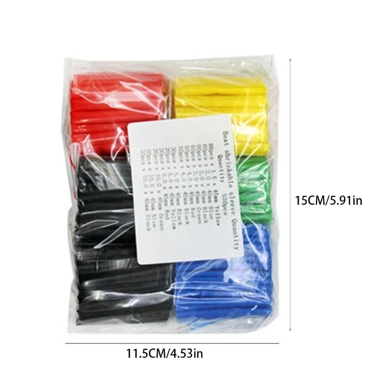 

Y1UB 1 Set Heat Shrink Wrapping Tubes for Electrical Wire Insulation 2:1 Shrinkage