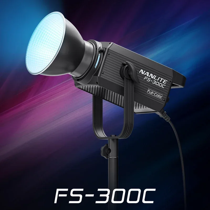 

Nanlite FS-300C 300 Вт RGBW Цветной 2700K-7500K Светодиодный моноподсветка для производства фото-видео